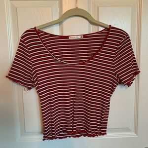 Striped crop t-shirt